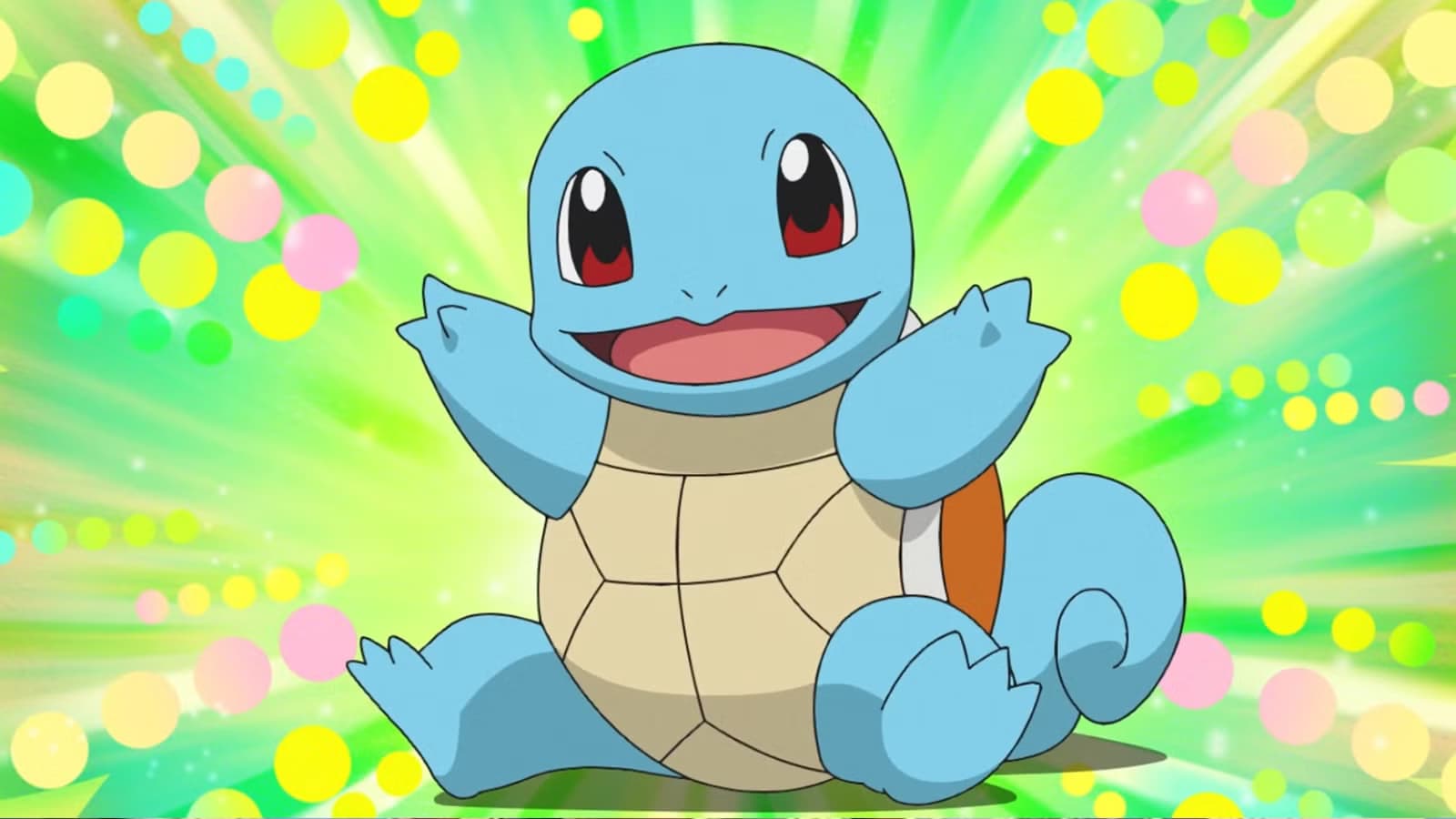 Ash's Squirtle wearing sunglasses