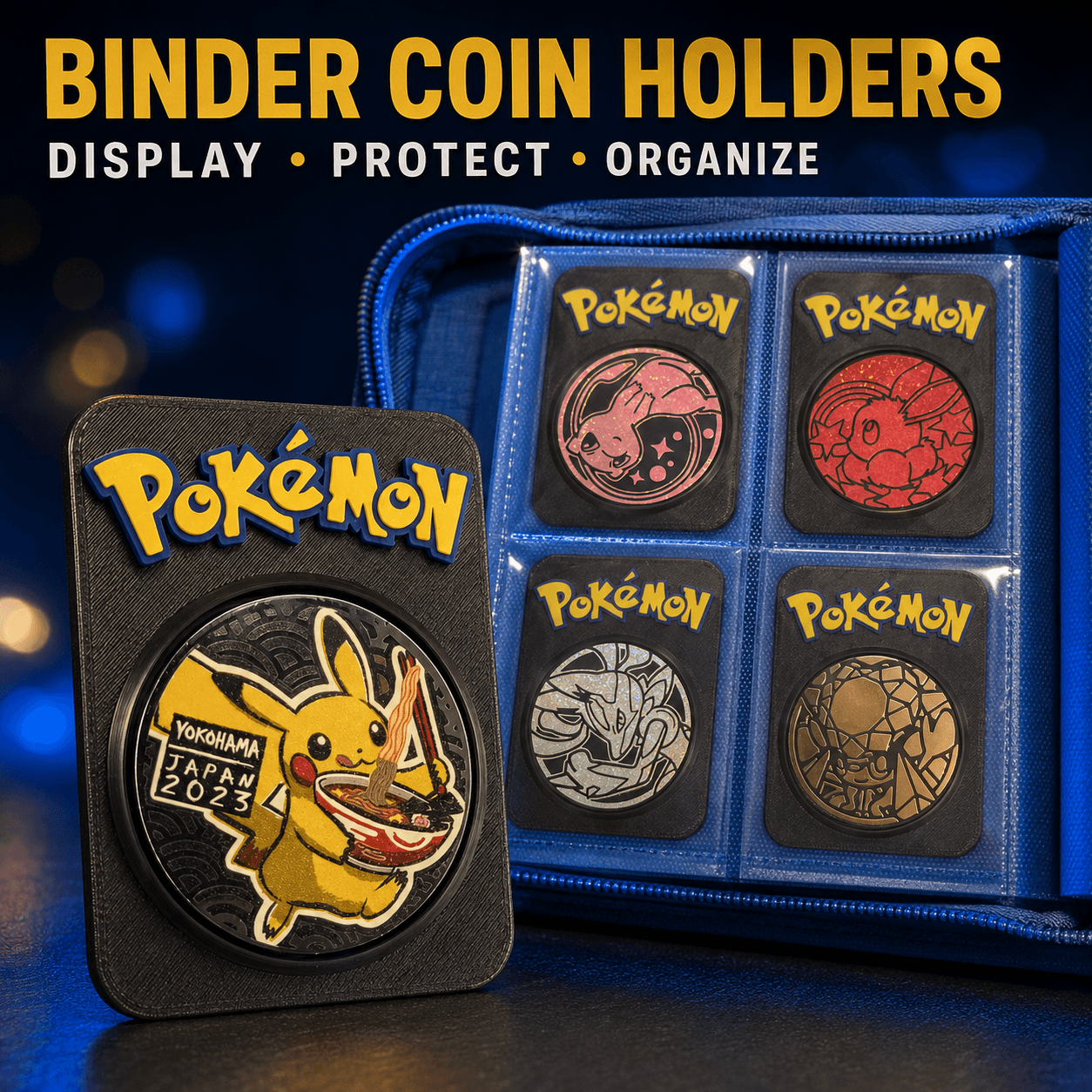 Pokemon Coin Binder Holder