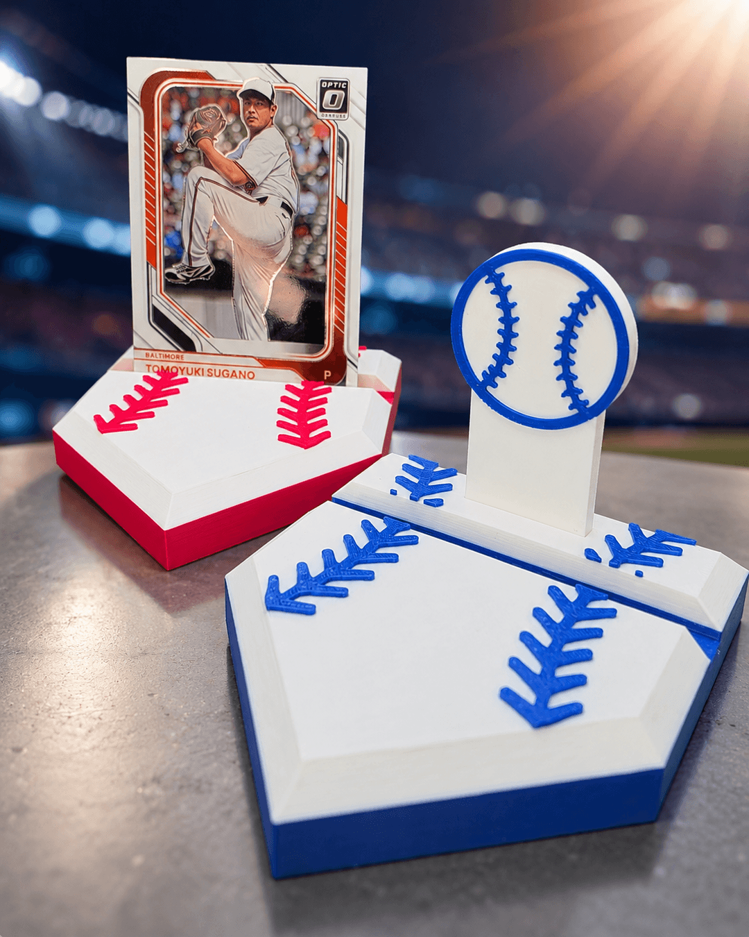 Baseball field card stand