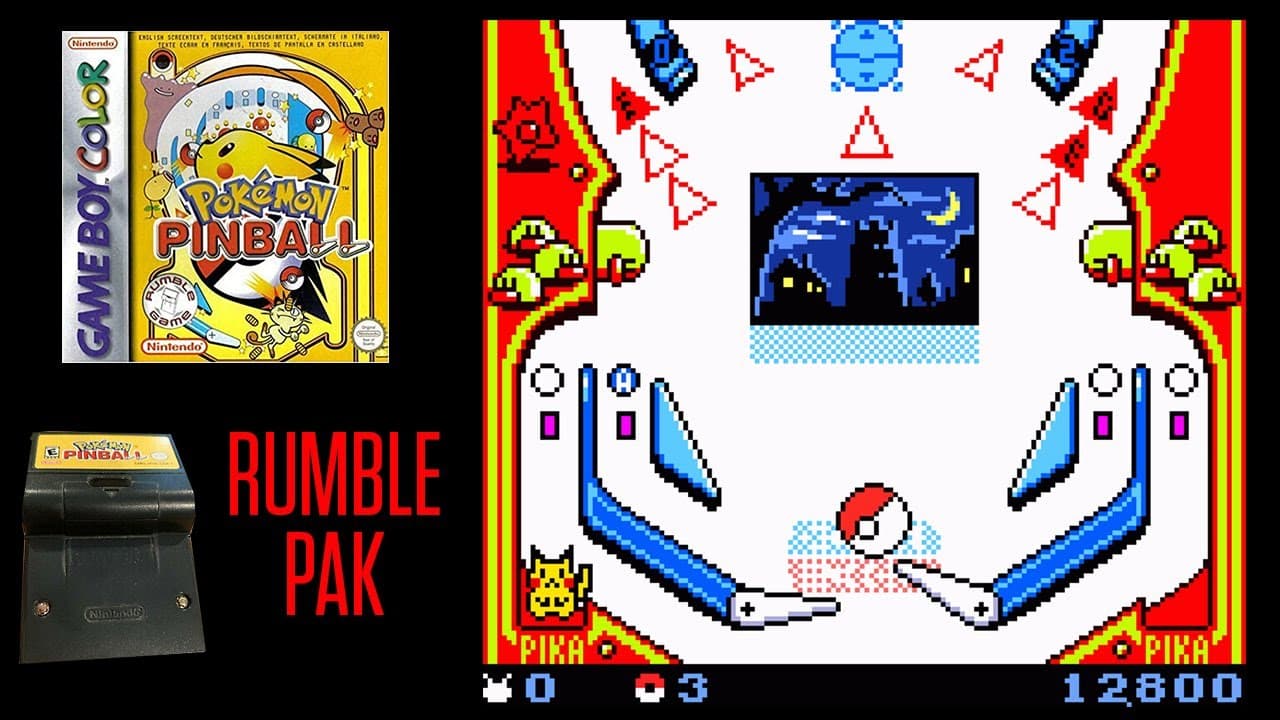 Red and Blue pinball tables from Pokémon Pinball