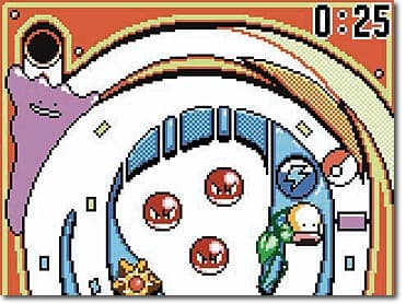 Player catching Mewtwo in Pokémon Pinball