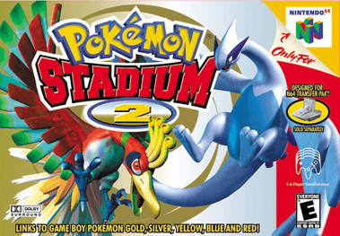 Pokémon Stadium 2 cartridge and box art